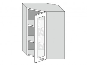 19.60.3у Шкаф настенный (h=913) угловой на 600мм со стекл. дверцей в Александровске - aleksandrovsk.magazin-mebel74.ru | фото