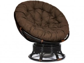 Кресло-качалка Papasan w 23/01 B с подушкой Antique brown, ткань Коричневый в Александровске - aleksandrovsk.magazin-mebel74.ru | фото