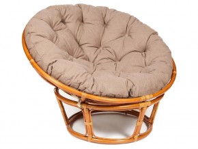 Кресло Papasan 23/01 W с подушкой Cognac, экошерсть Коричневый в Александровске - aleksandrovsk.magazin-mebel74.ru | фото