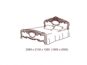 Кровать 2-х спальная 1800*2000 с основанием в Александровске - aleksandrovsk.magazin-mebel74.ru | фото