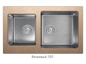 Мойка комбинированная Tolero twist TTS-840 Бежевый 101 в Александровске - aleksandrovsk.magazin-mebel74.ru | фото