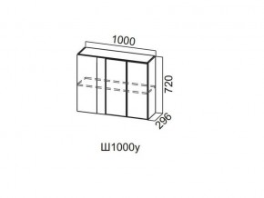 Ш1000у/720 Шкаф навесной 1000/720 (угловой) в Александровске - aleksandrovsk.magazin-mebel74.ru | фото