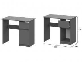 Стол письменный 900 Денвер Графит серый в Александровске - aleksandrovsk.magazin-mebel74.ru | фото