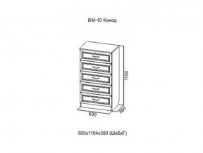 ВМ-10 Комод в Александровске - aleksandrovsk.magazin-mebel74.ru | фото